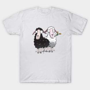 cute sheep on the meadow T-Shirt